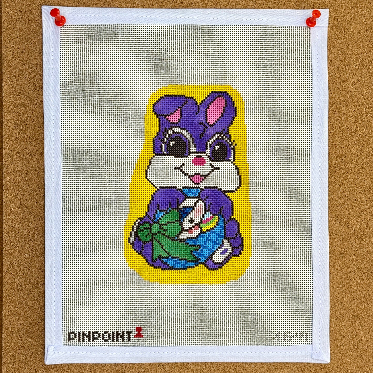 Purple Chocolate Easter Bunny