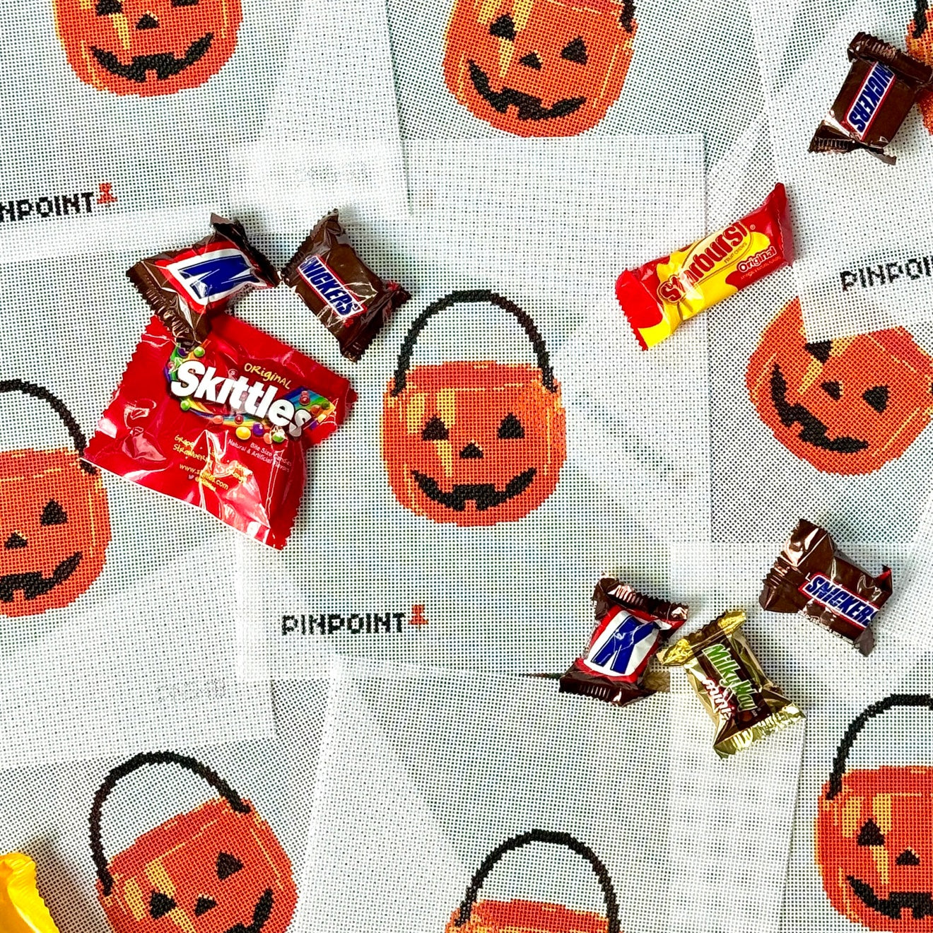 Pumpkin needlepoint canvas