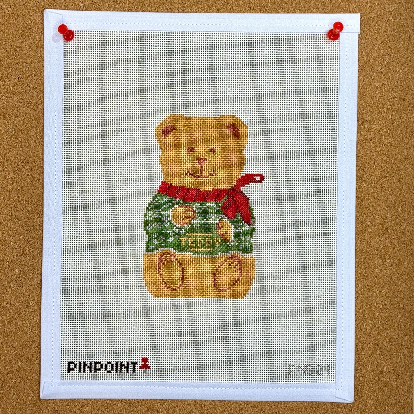 Chocolate Teddy Bears Needlepoint Canvas