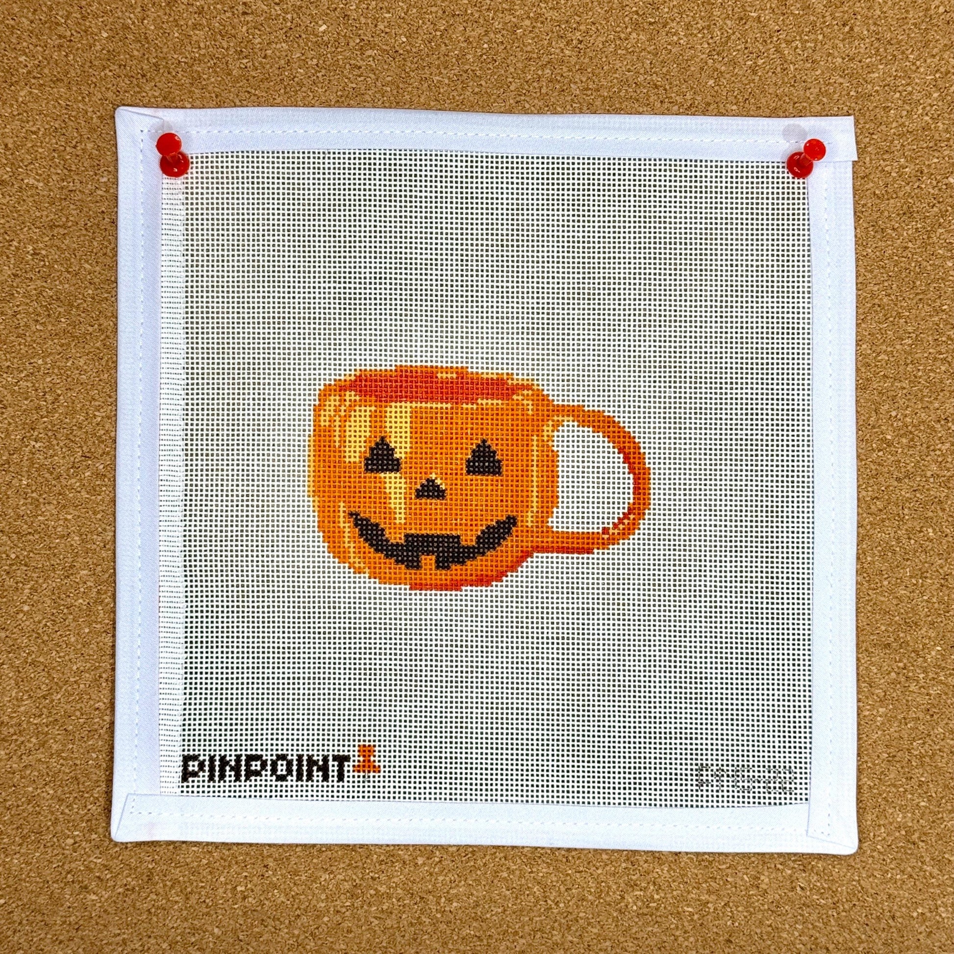 Halloween Mug | Pumpkin Needlepoint Canvas