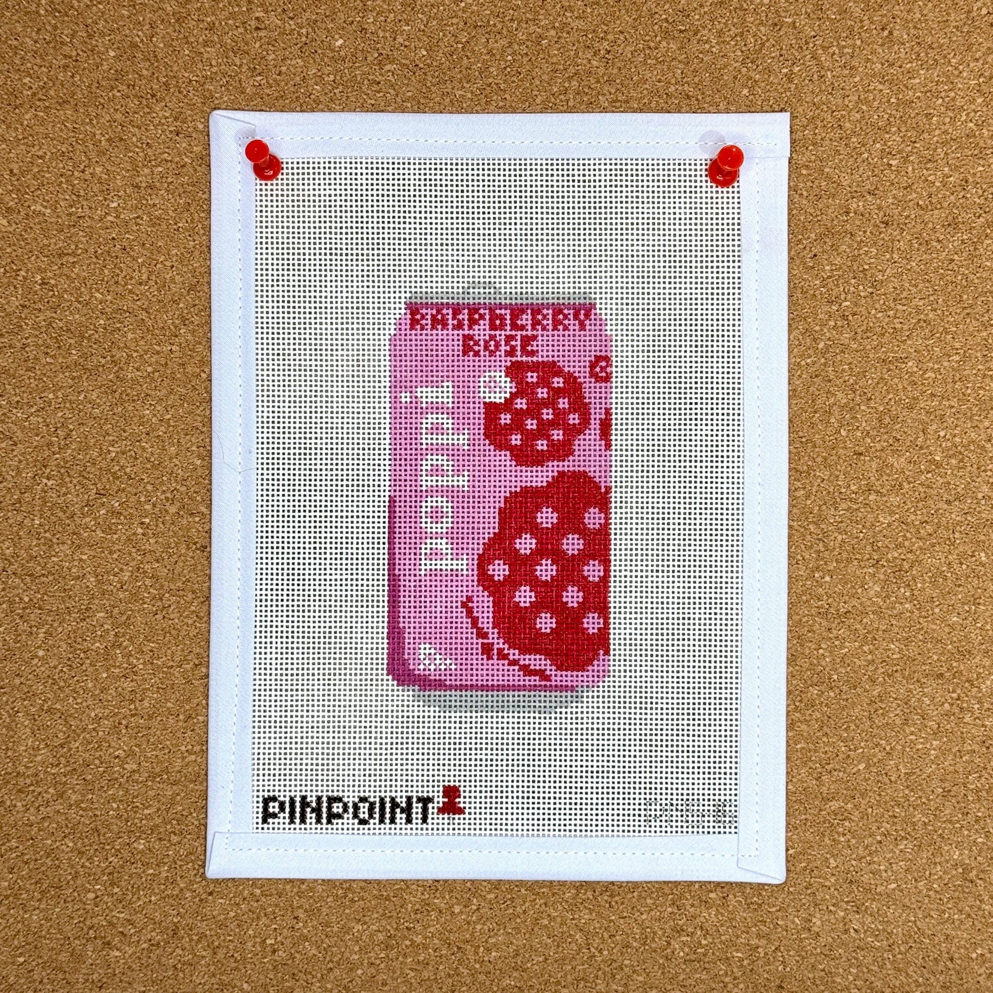 Poppi Needlepoint Canvas | Raspberry Rose | Cherry Limeade | Strawberry Lemon Needlepoint Canvas