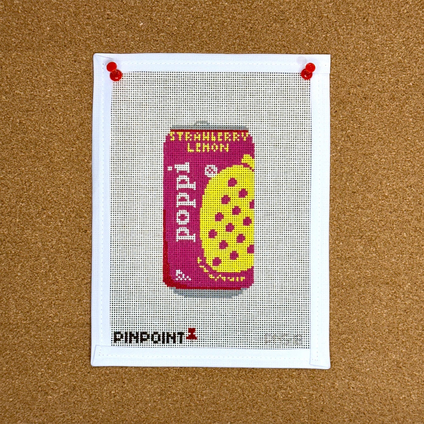 Poppi Needlepoint Canvas | Strawberry Lemon Needlepoint