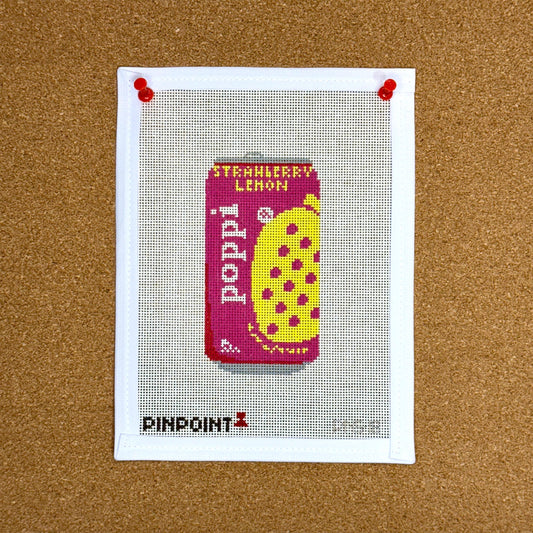 Poppi Needlepoint Canvas | Strawberry Lemon Needlepoint