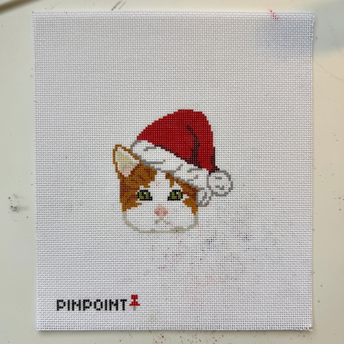 Kitty Claus needlepoint canvas